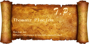 Thomasz Placida névjegykártya
